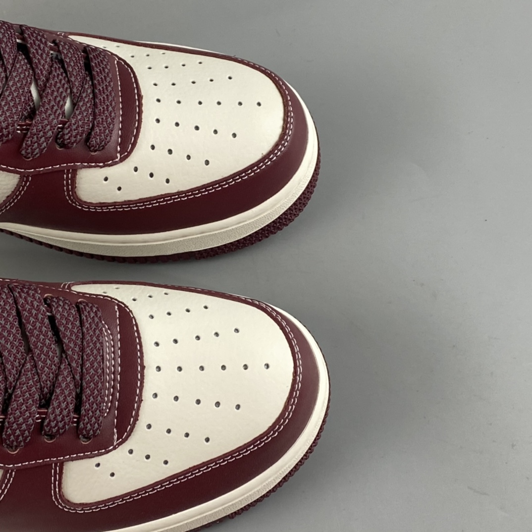 P220 Nike Air Force 1'07 Low 米酒红马克线 满天星配色板鞋 JH6969-281