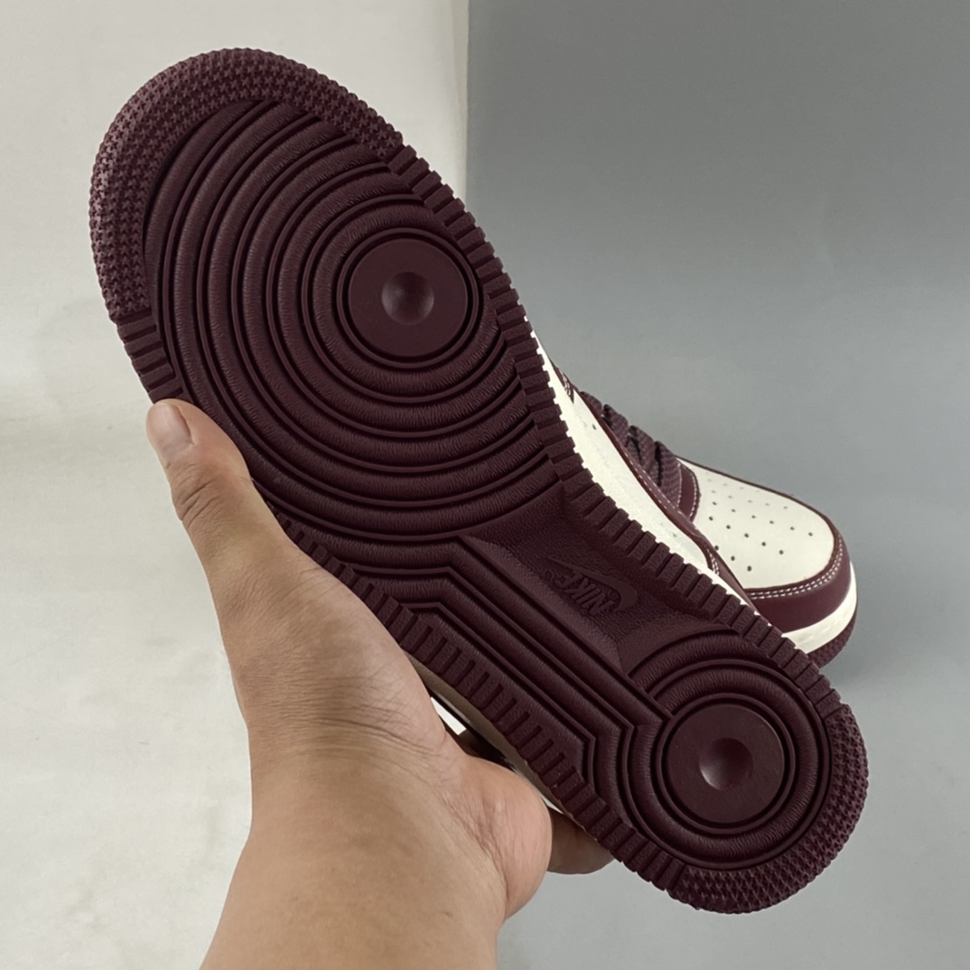 P220 Nike Air Force 1'07 Low 米酒红马克线 满天星配色板鞋 JH6969-281