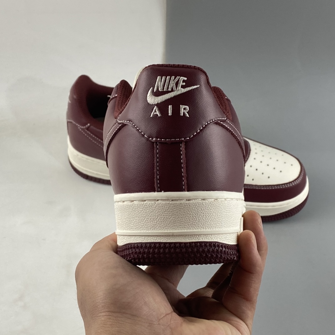 P220 Nike Air Force 1'07 Low 米酒红马克线 满天星配色板鞋 JH6969-281