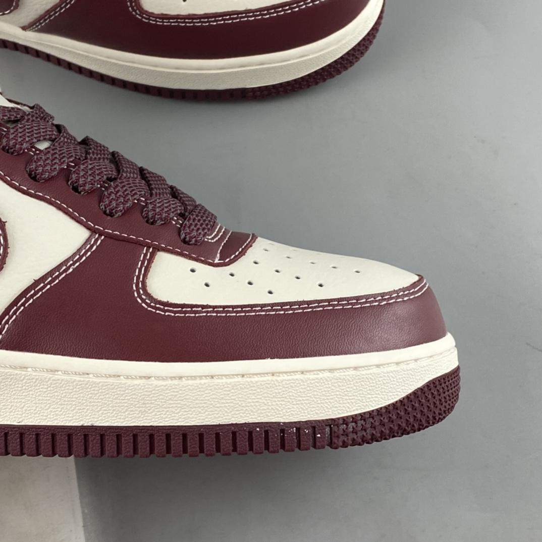 P220 Nike Air Force 1'07 Low 米酒红马克线 满天星配色板鞋 JH6969-281