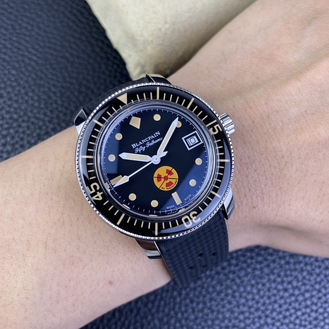 [Blancpain Watches]Natural rubber strap Comfortable to wear and breathable Cos