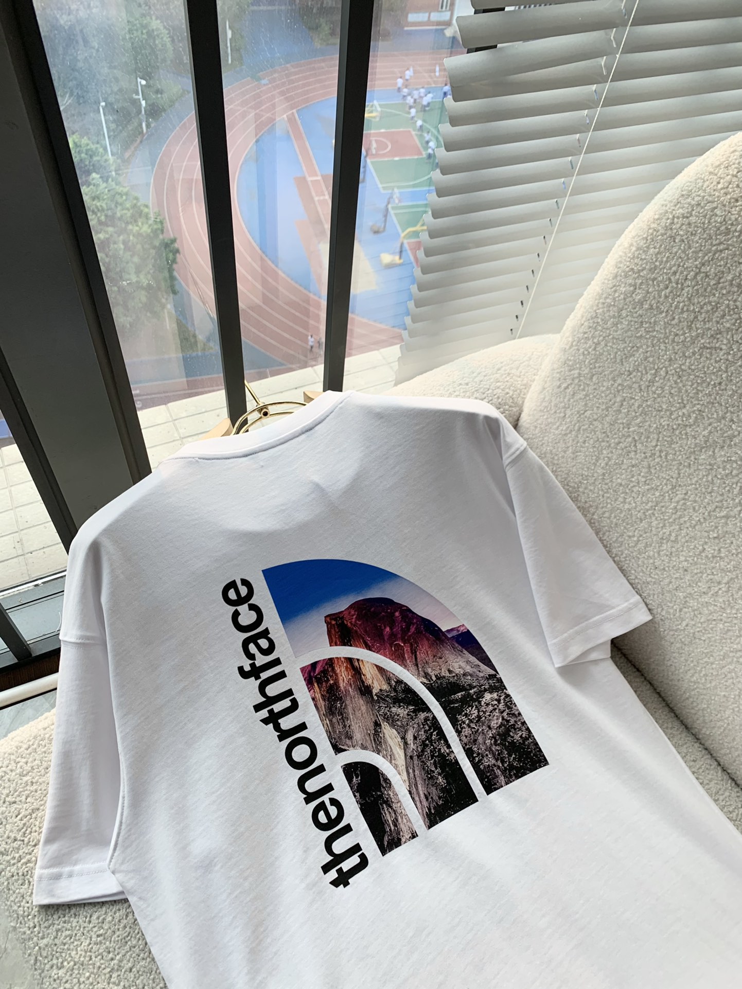 THE. 北面 クラシックロゴ印花カップルTシャツ - 高品質280g純コットン