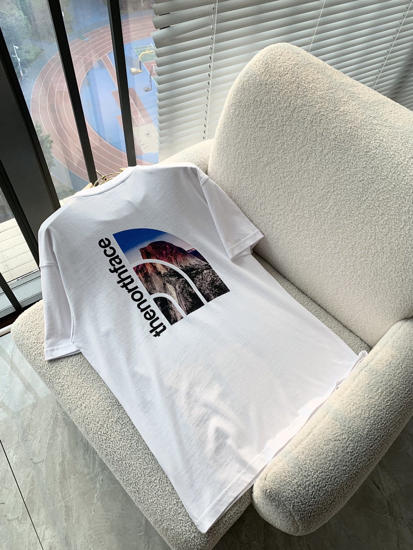 THE. 北面 クラシックロゴ印花カップルTシャツ - 高品質280g純コットン