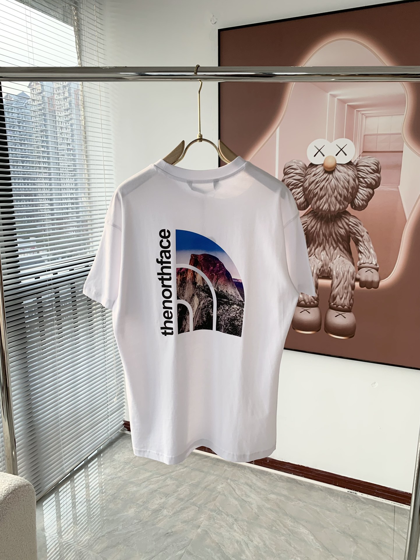 THE. 北面 クラシックロゴ印花カップルTシャツ - 高品質280g純コットン