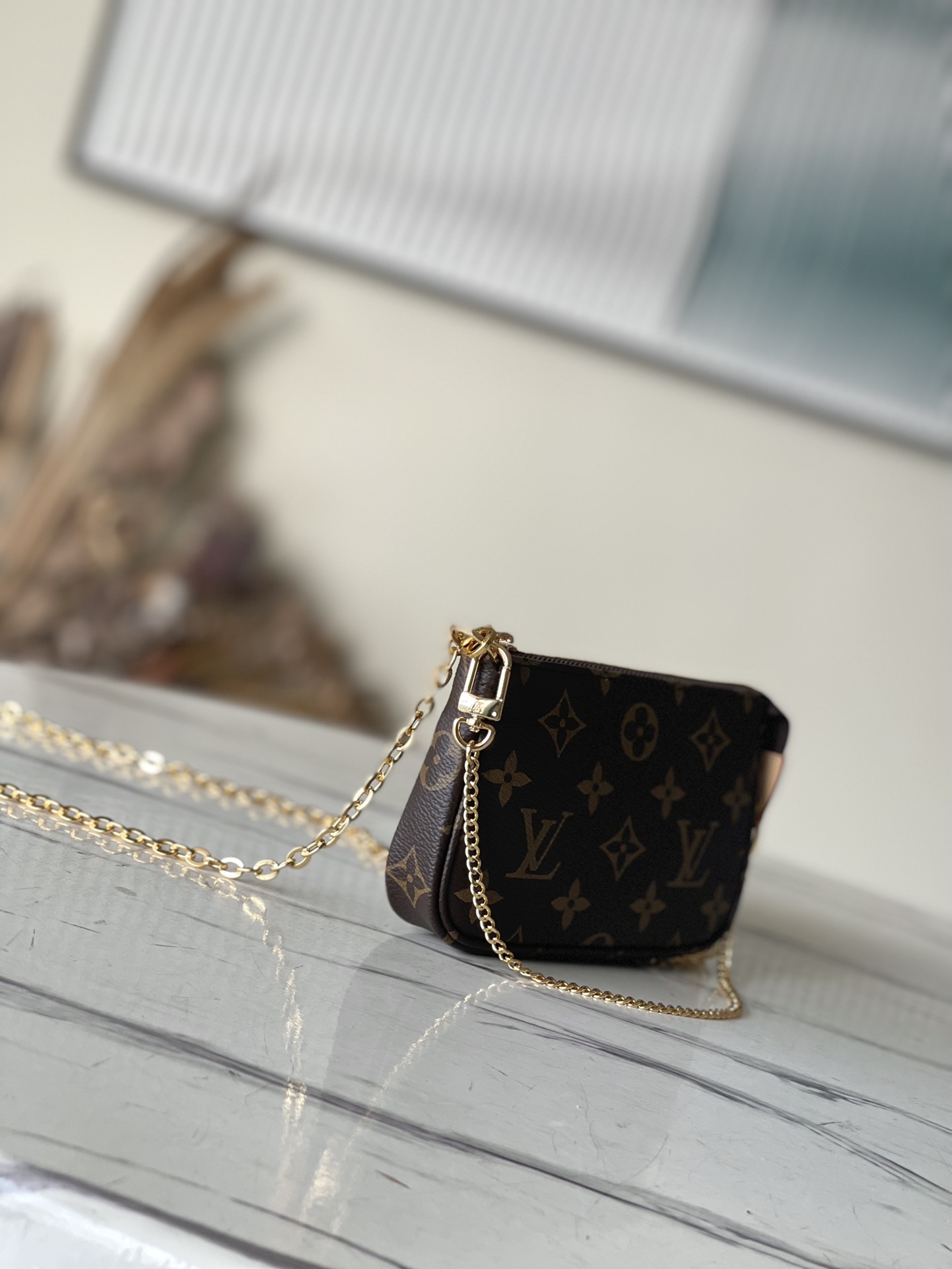 Louis Vuitton Mini Pochette Accessoires On Chain -  M82510 