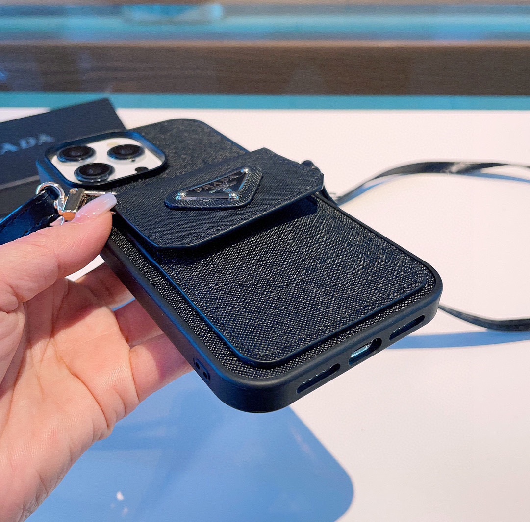 普拉达斜挎卡包手机壳全包素材零钱包卡