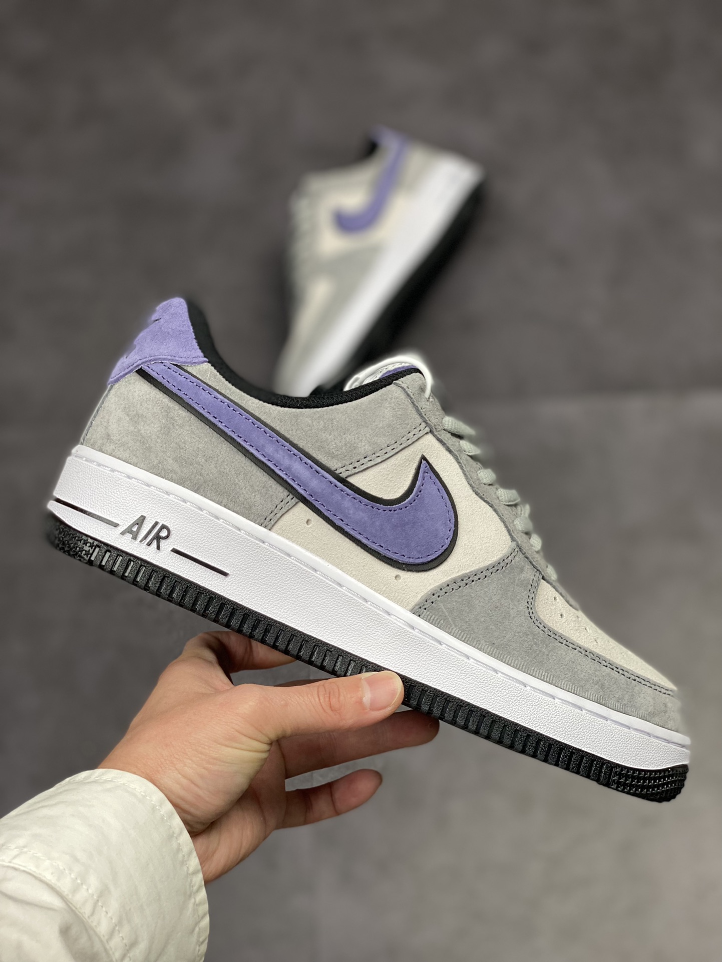 230 Nike Air Force 1 Low 07 麂皮灰紫 HH9636-056
