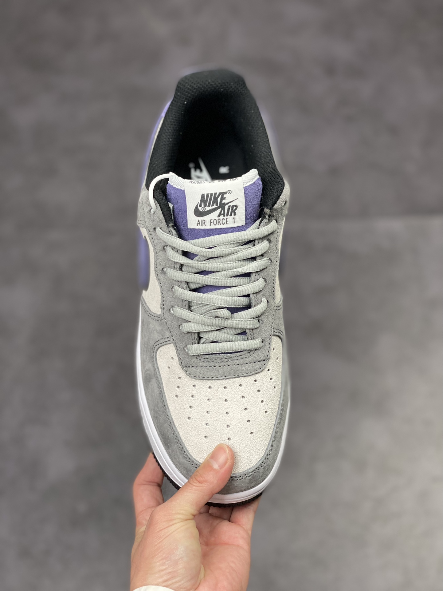 230 Nike Air Force 1 Low 07 麂皮灰紫 HH9636-056