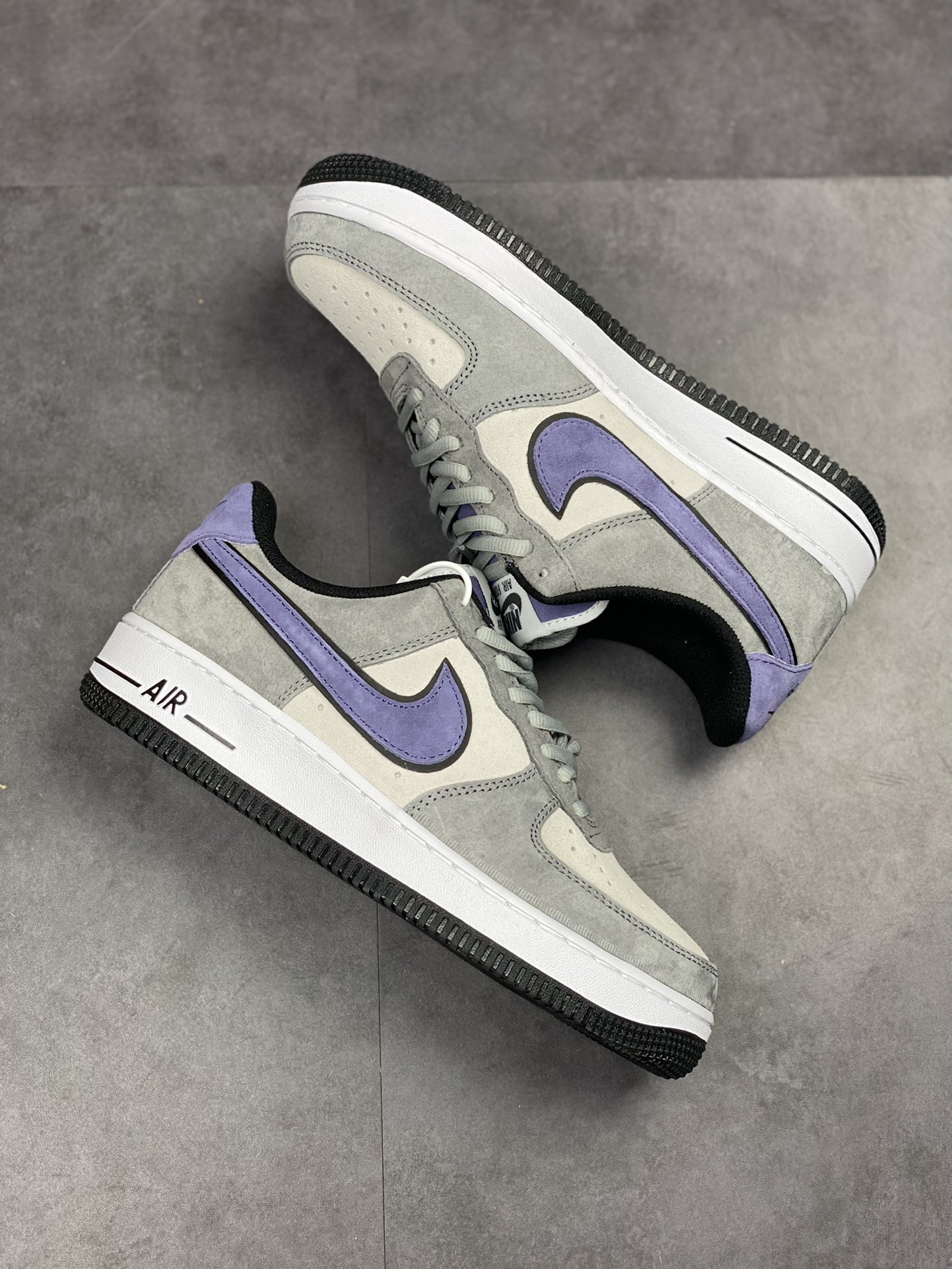 230 Nike Air Force 1 Low 07 麂皮灰紫 HH9636-056