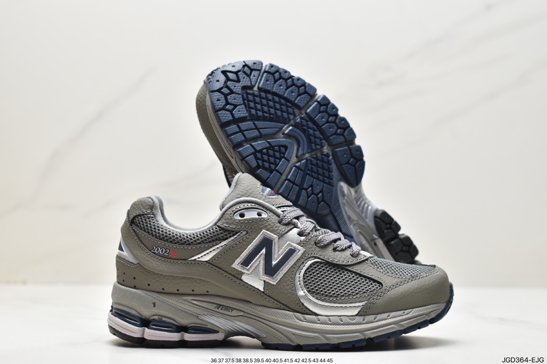 NB ML2002 series retro dad style casual sports jogging shoes ”suede original dark gray dark blue” ML2002RA