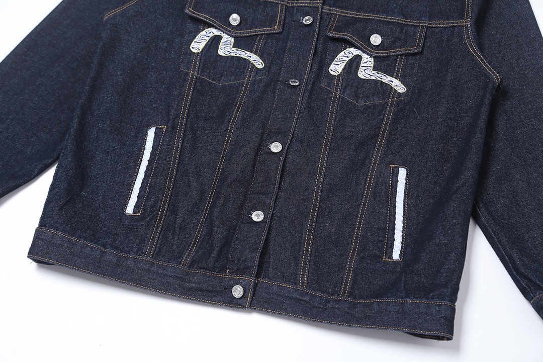 EVISU 23-SSS Heavy Work Embroidered Cowboy Jackets – High-Quality Online Sales for Superhumans - 图片 7