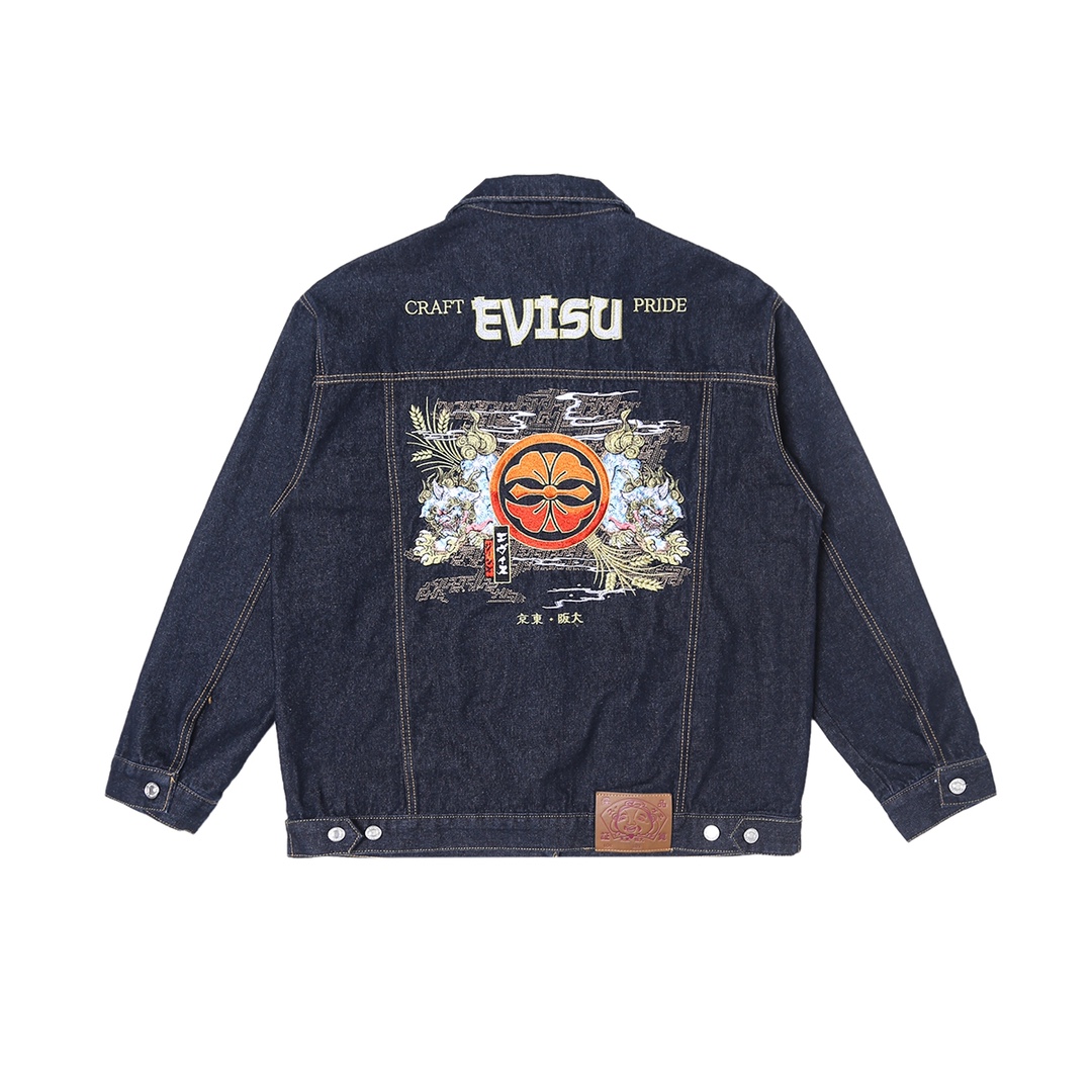 EVISU 23-SSS Heavy Work Embroidered Cowboy Jackets – High-Quality Online Sales for Superhumans - 图片 2