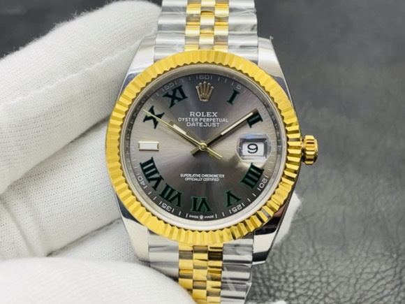Rolex Datejust Watch Blue Platinum Polishing