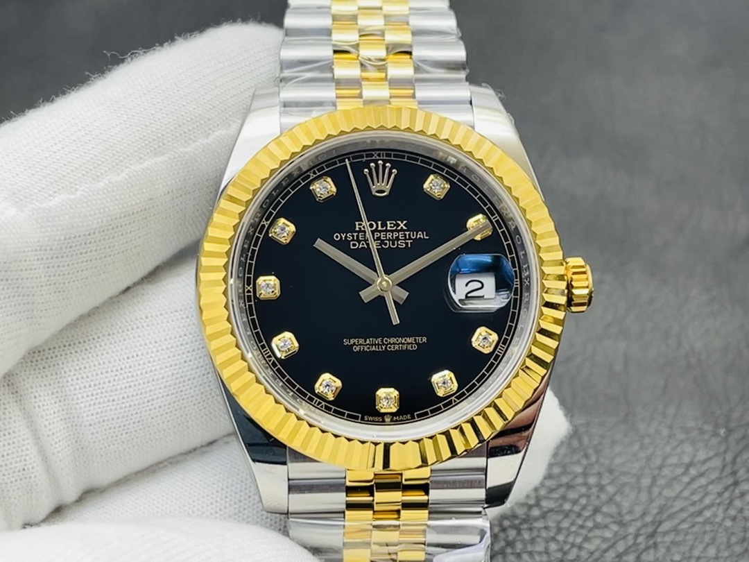 Rolex Datejust Watch Blue Platinum Polishing