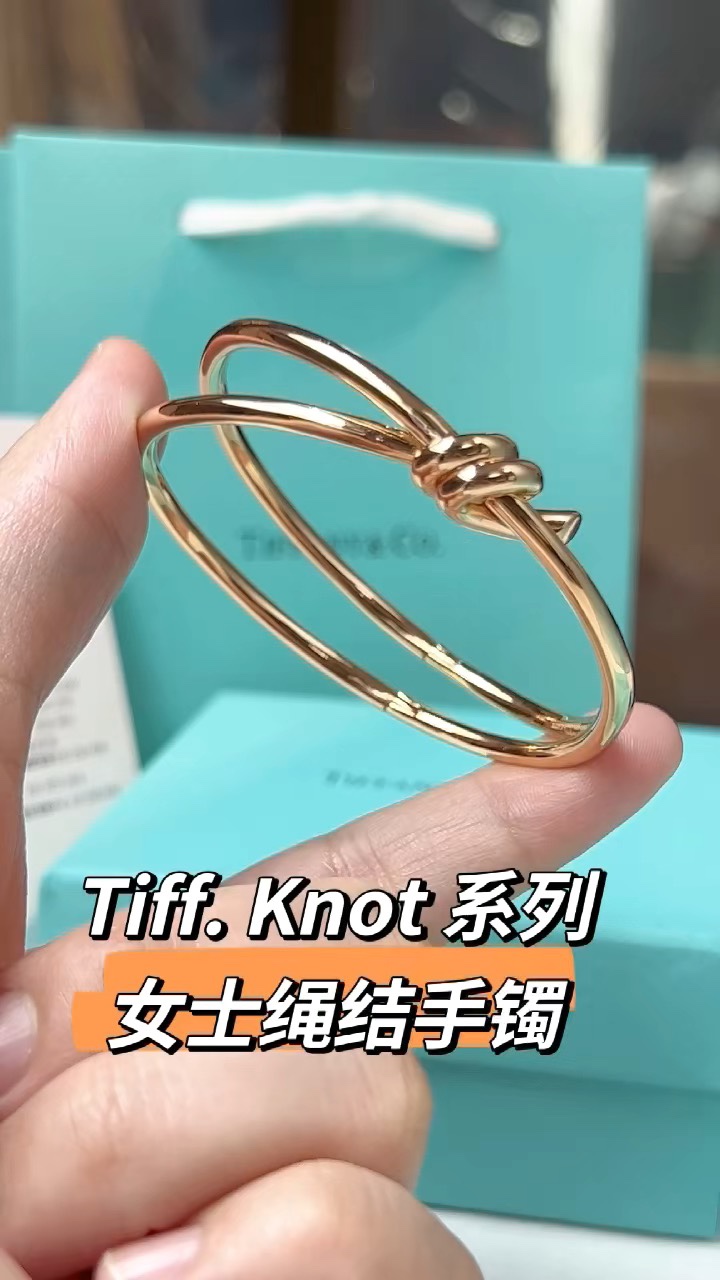 Tiffany & Co. Tiffany&Co. T Knot无绳钻结手镯