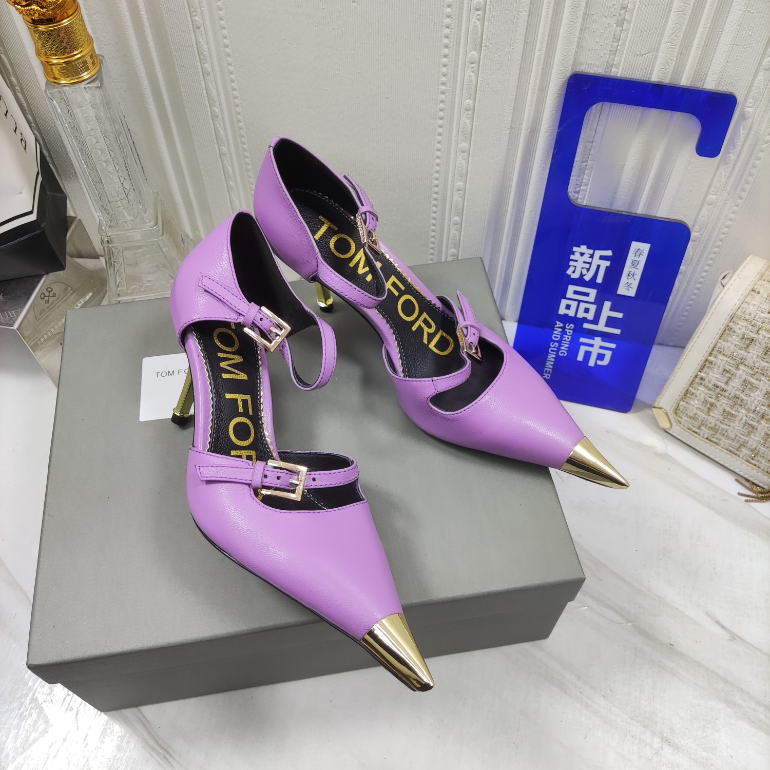 TOMFORD顶级高版本高跟中空凉鞋