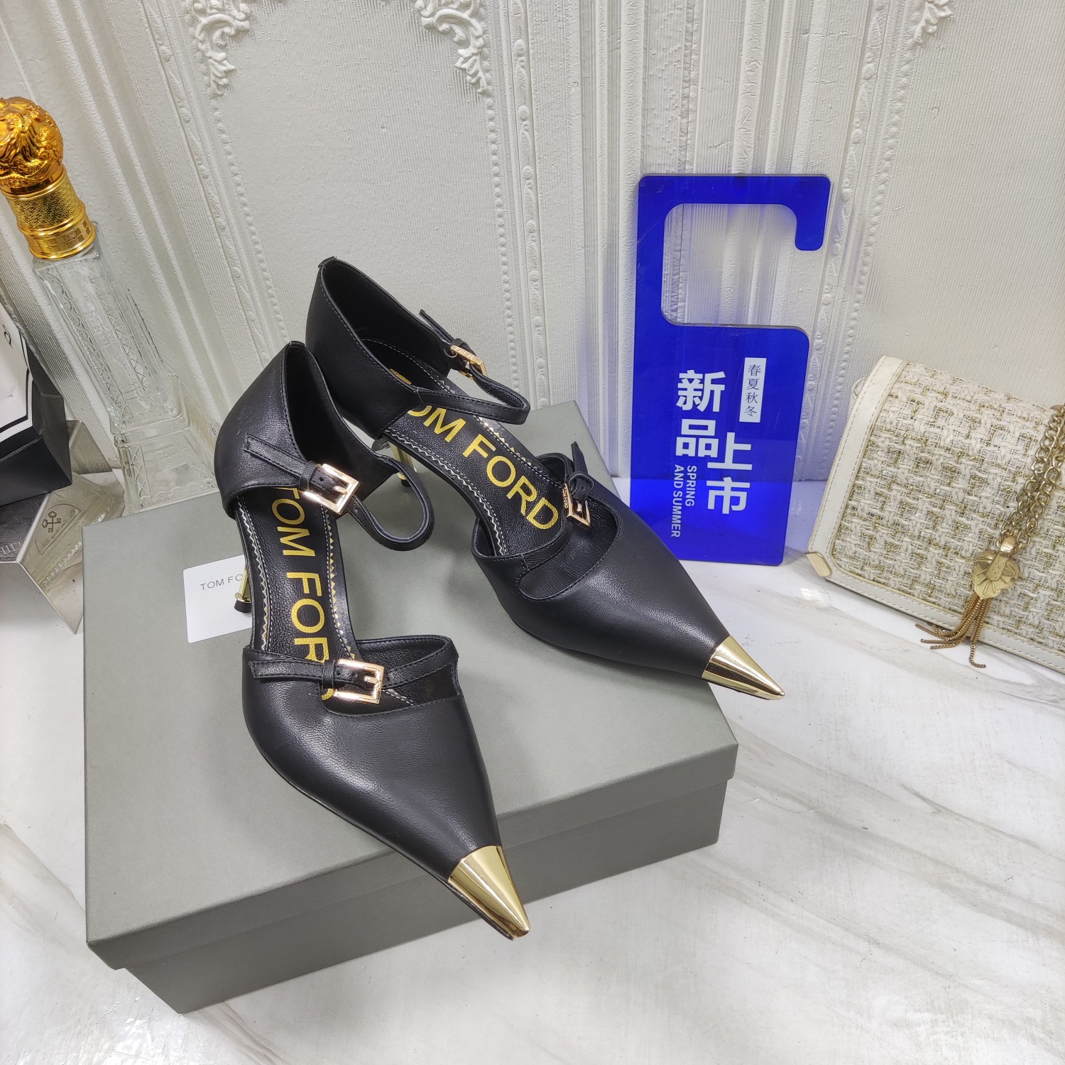 TOMFORD顶级高版本高跟中空凉鞋