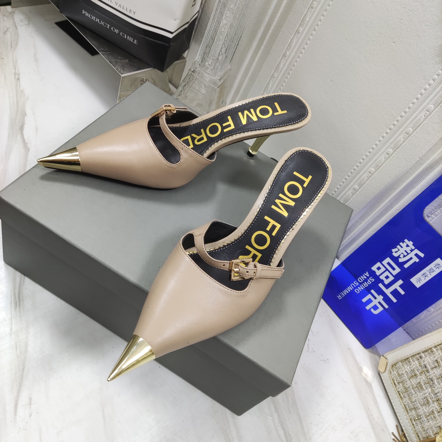 TOMFORD顶级高版本高跟中空凉鞋