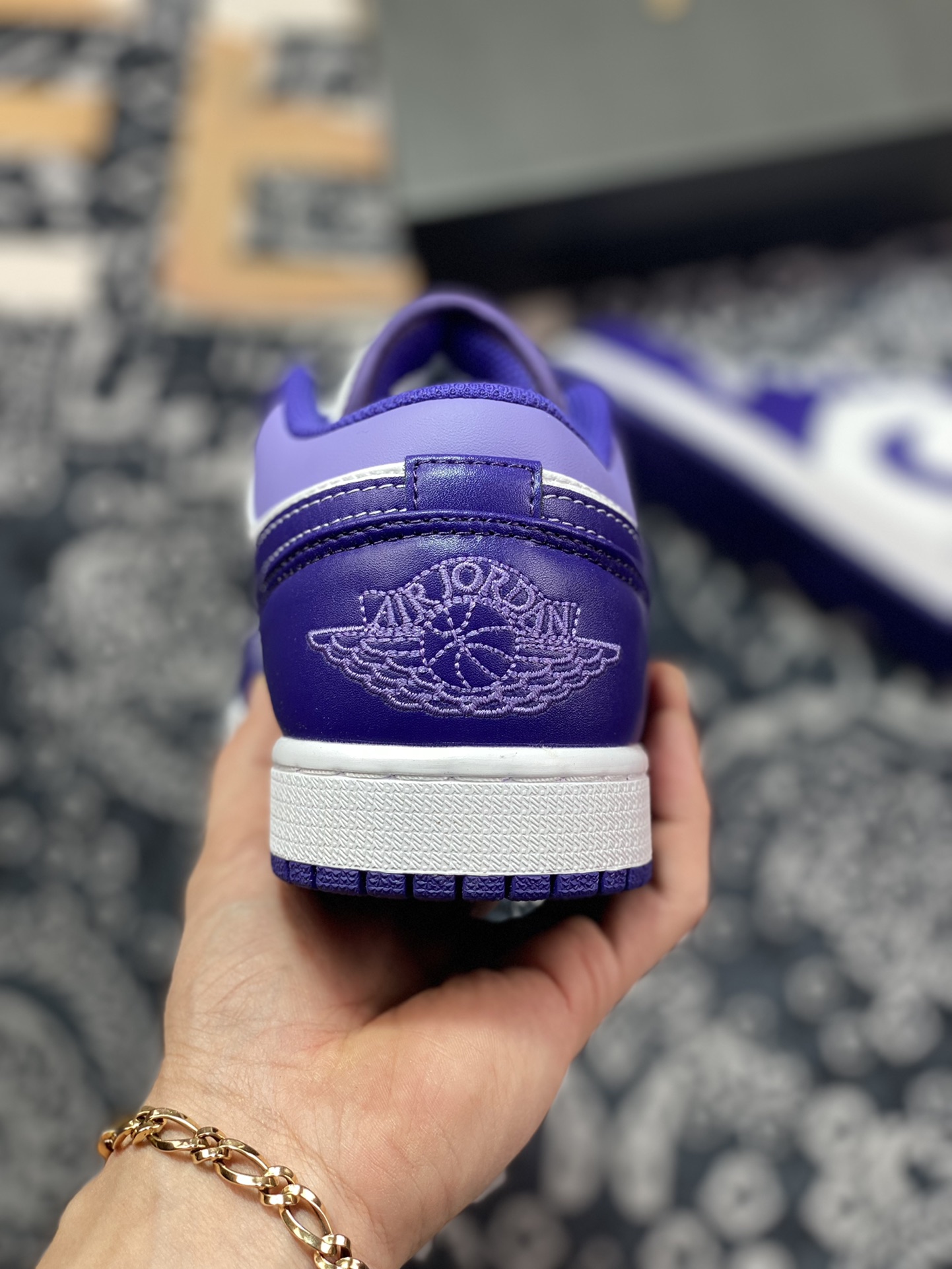200 Air Jordan 1 Low 白紫 官方同步新色 553558-515