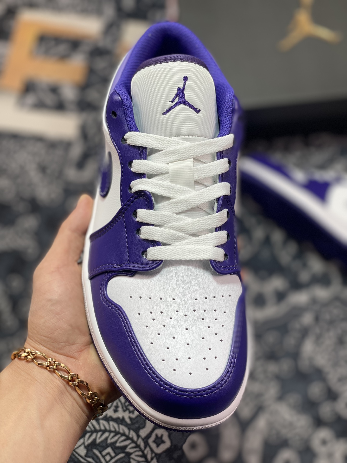200 Air Jordan 1 Low 白紫 官方同步新色 553558-515