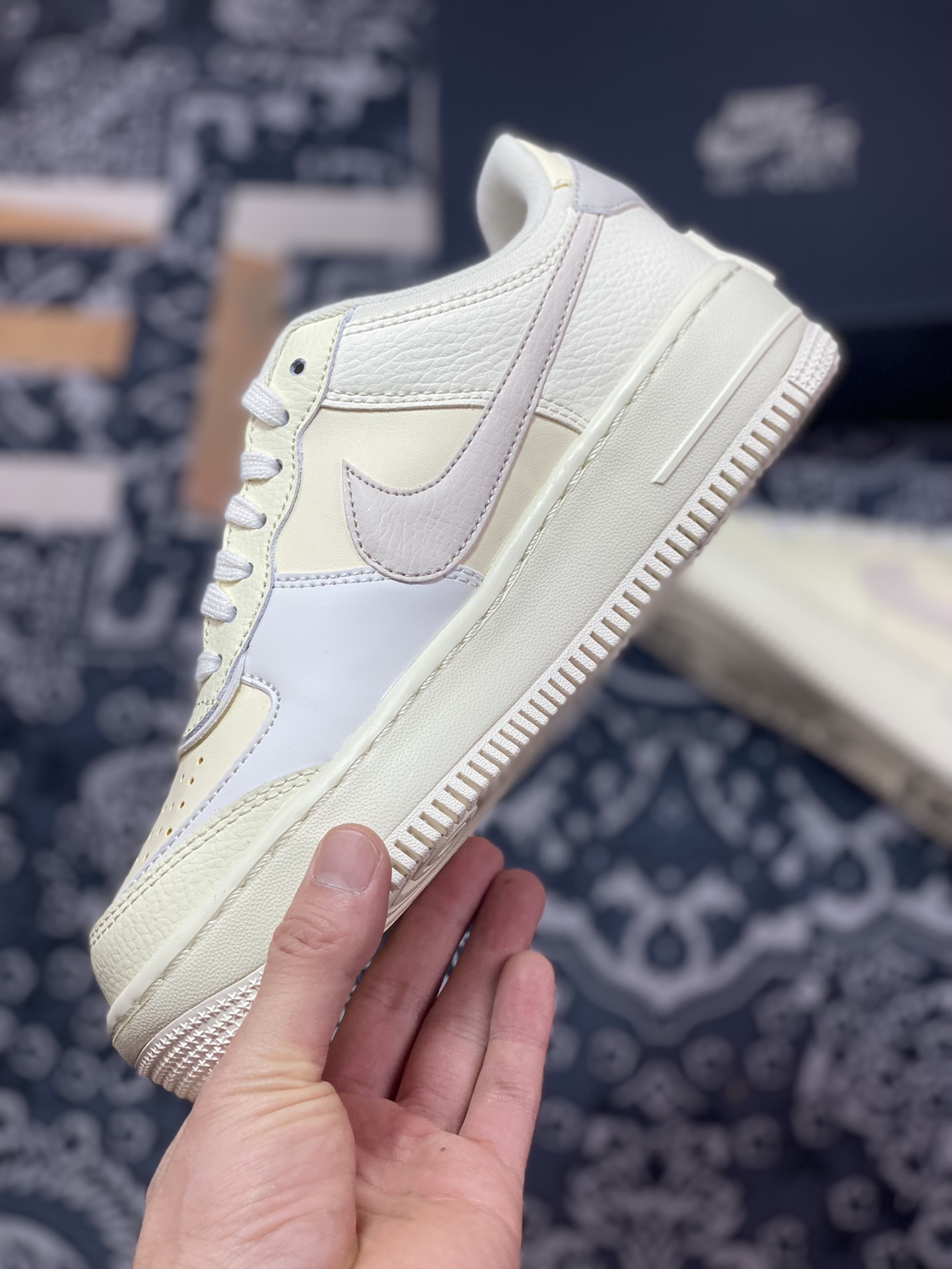 200  Nike WMNS Air Force 1 Shadow”Coconut Milk”空军一号轻量增高低帮“椰奶米黄”CU8591-102