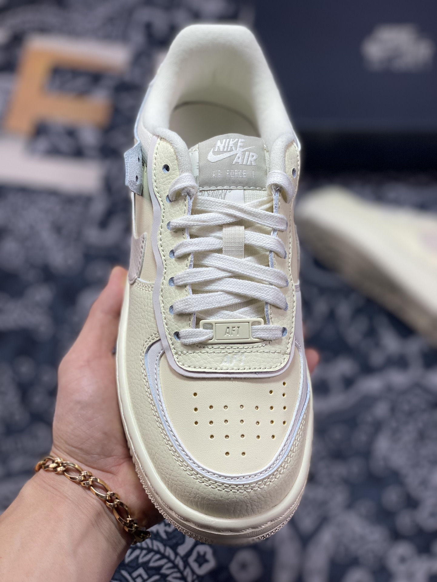 200  Nike WMNS Air Force 1 Shadow”Coconut Milk”空军一号轻量增高低帮“椰奶米黄”CU8591-102
