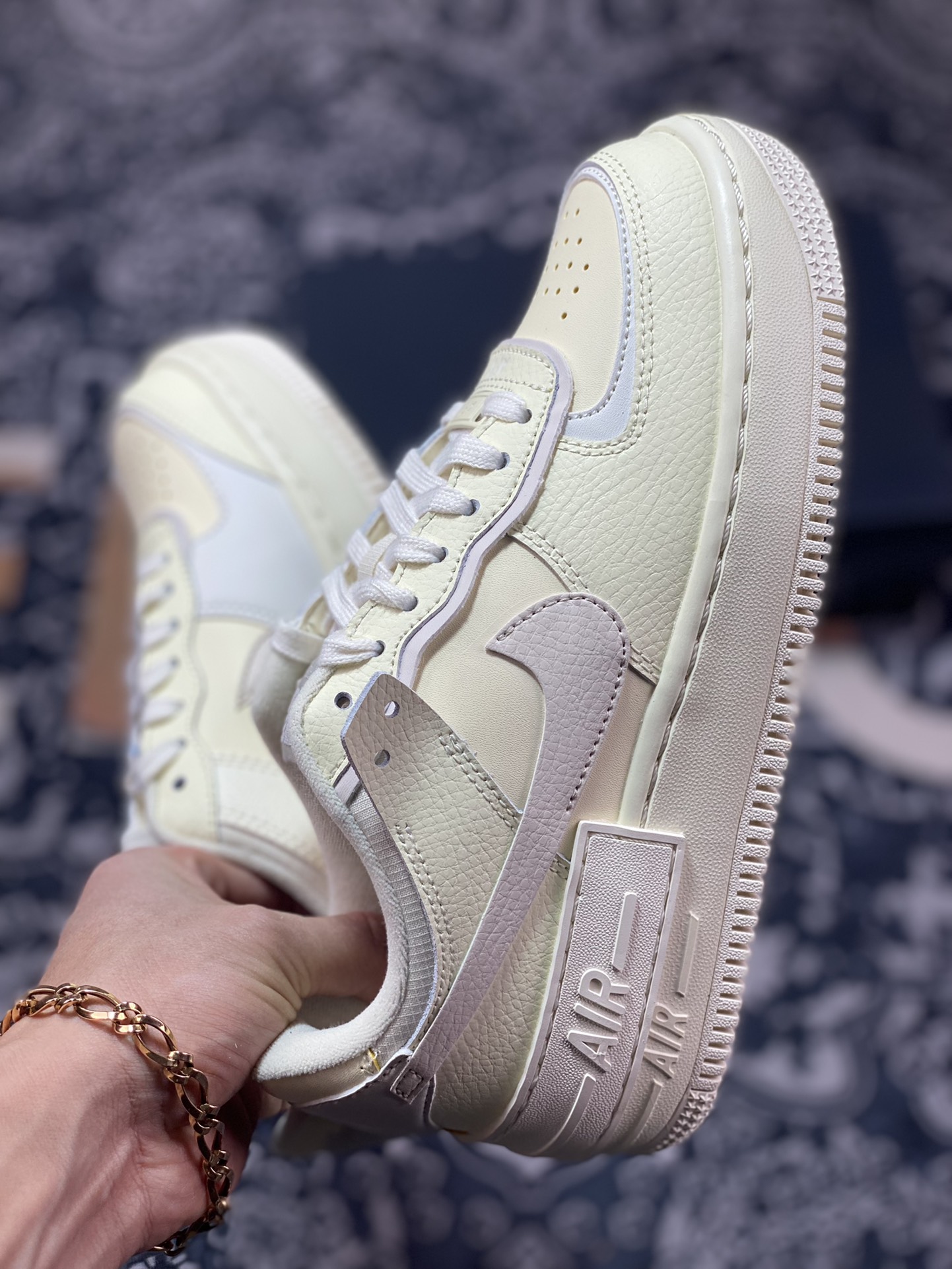 200  Nike WMNS Air Force 1 Shadow”Coconut Milk”空军一号轻量增高低帮“椰奶米黄”CU8591-102