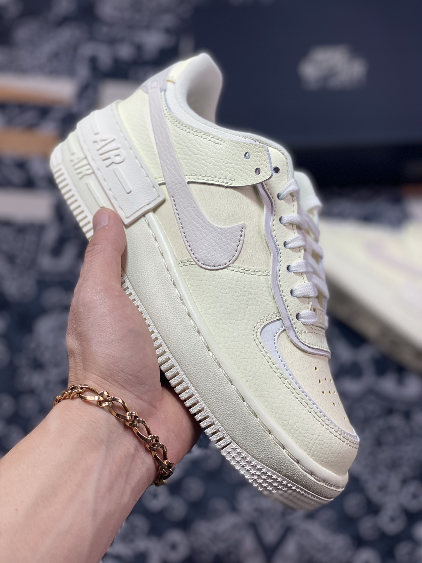 200  Nike WMNS Air Force 1 Shadow”Coconut Milk”空军一号轻量增高低帮“椰奶米黄”CU8591-102
