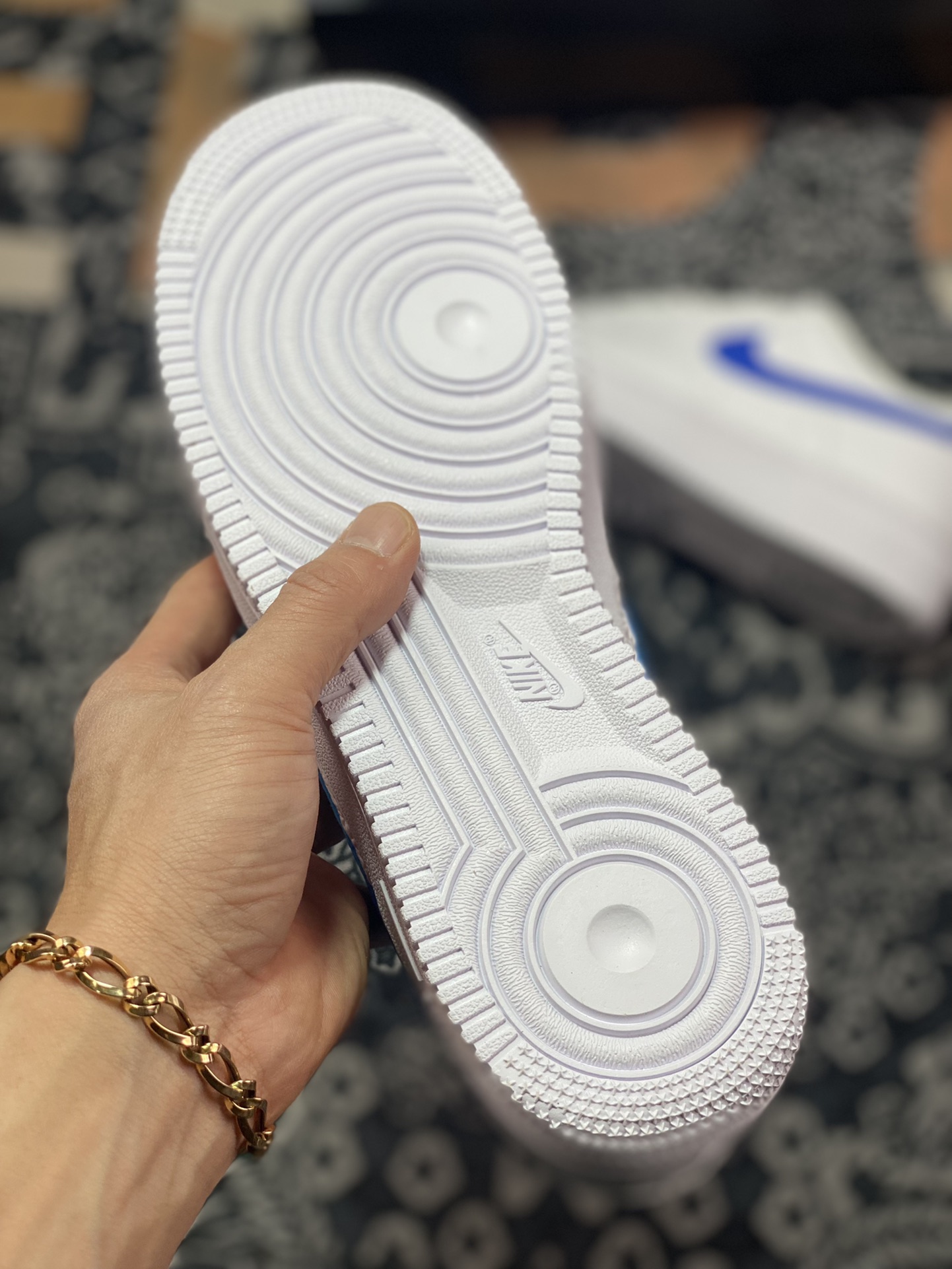 200  Nike Air Force 1'07 Low”Royal Blue/Hoops”空军一号低帮板鞋“白压花篮球宝蓝钩子”FD0667-100