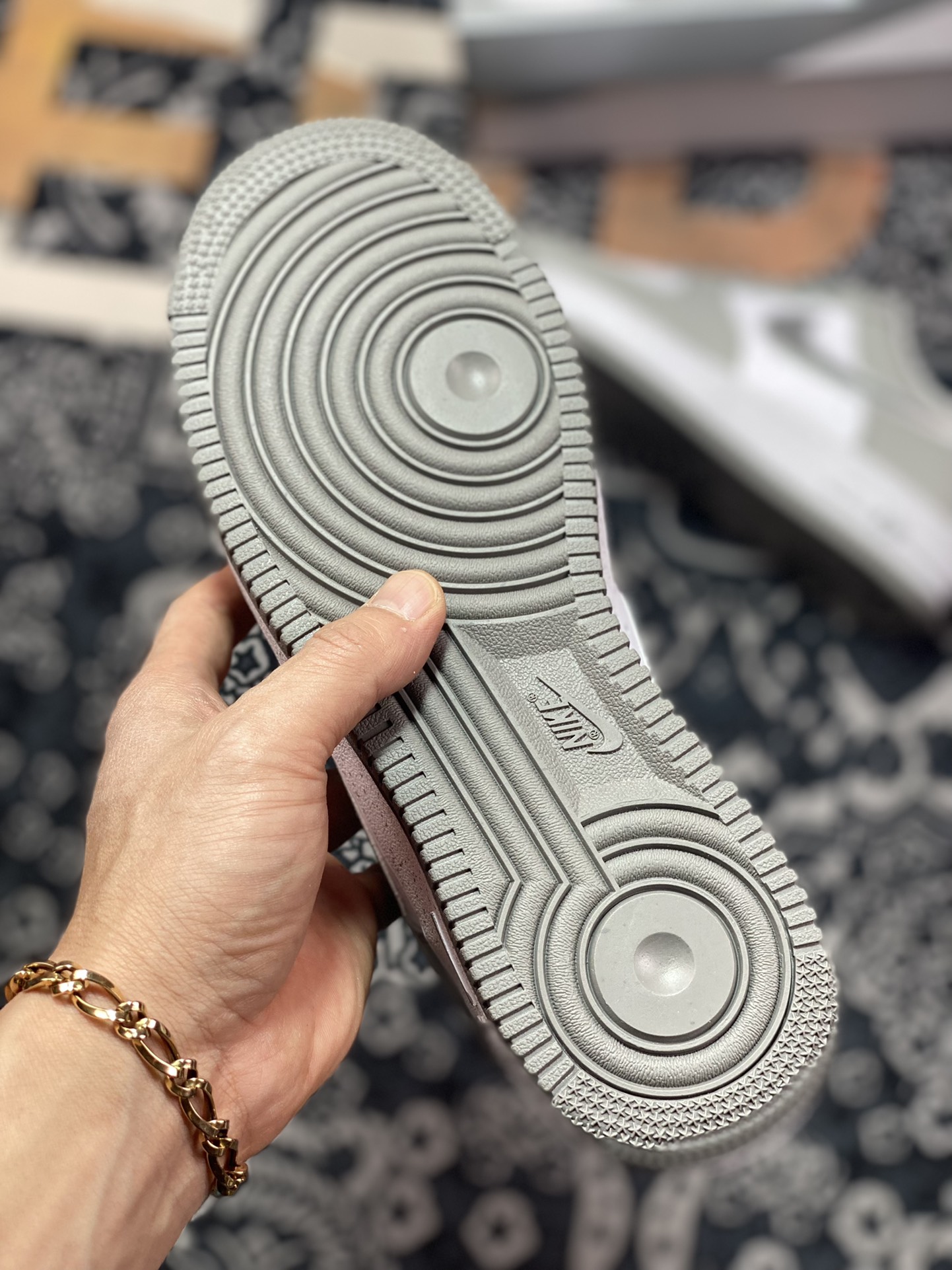 240  Nike Air Force 1'07 Low”Soot White Silver”空军一号板鞋“拼色烟灰白银泼墨”MK5639-889
