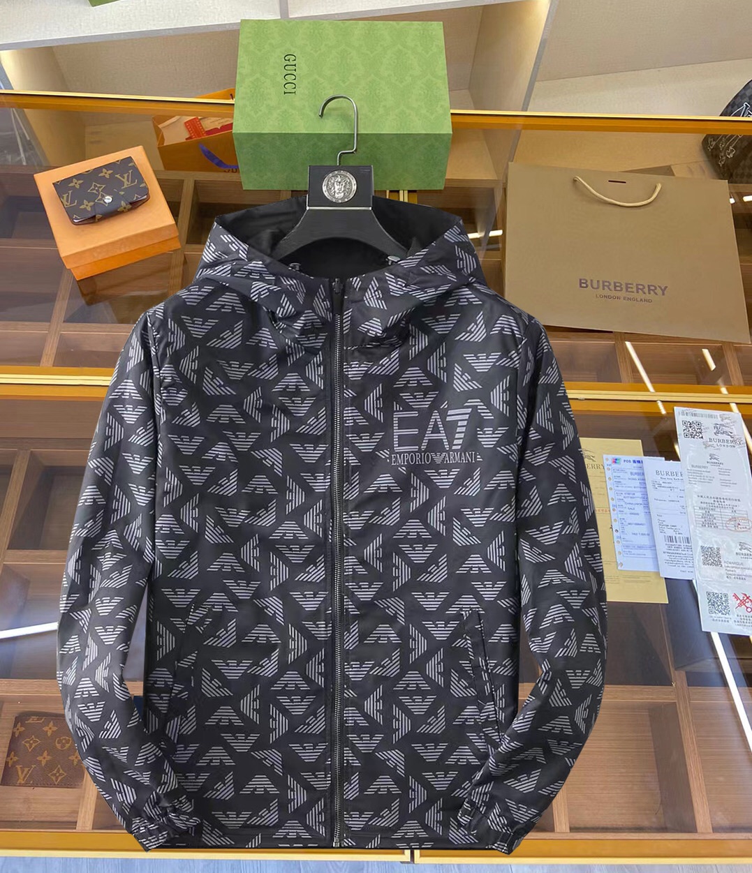 Armani Clothing Coats & Jackets Printing Fall/Winter Collection Fashion