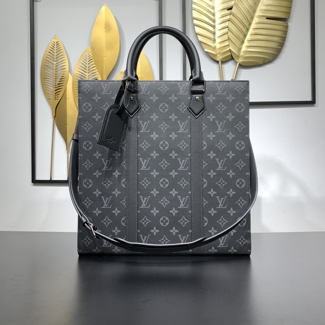 Louis Vuitton LV Sac Plat Ontwerper
 Tassen handtassen Monogram Eclipse Canvas M46452