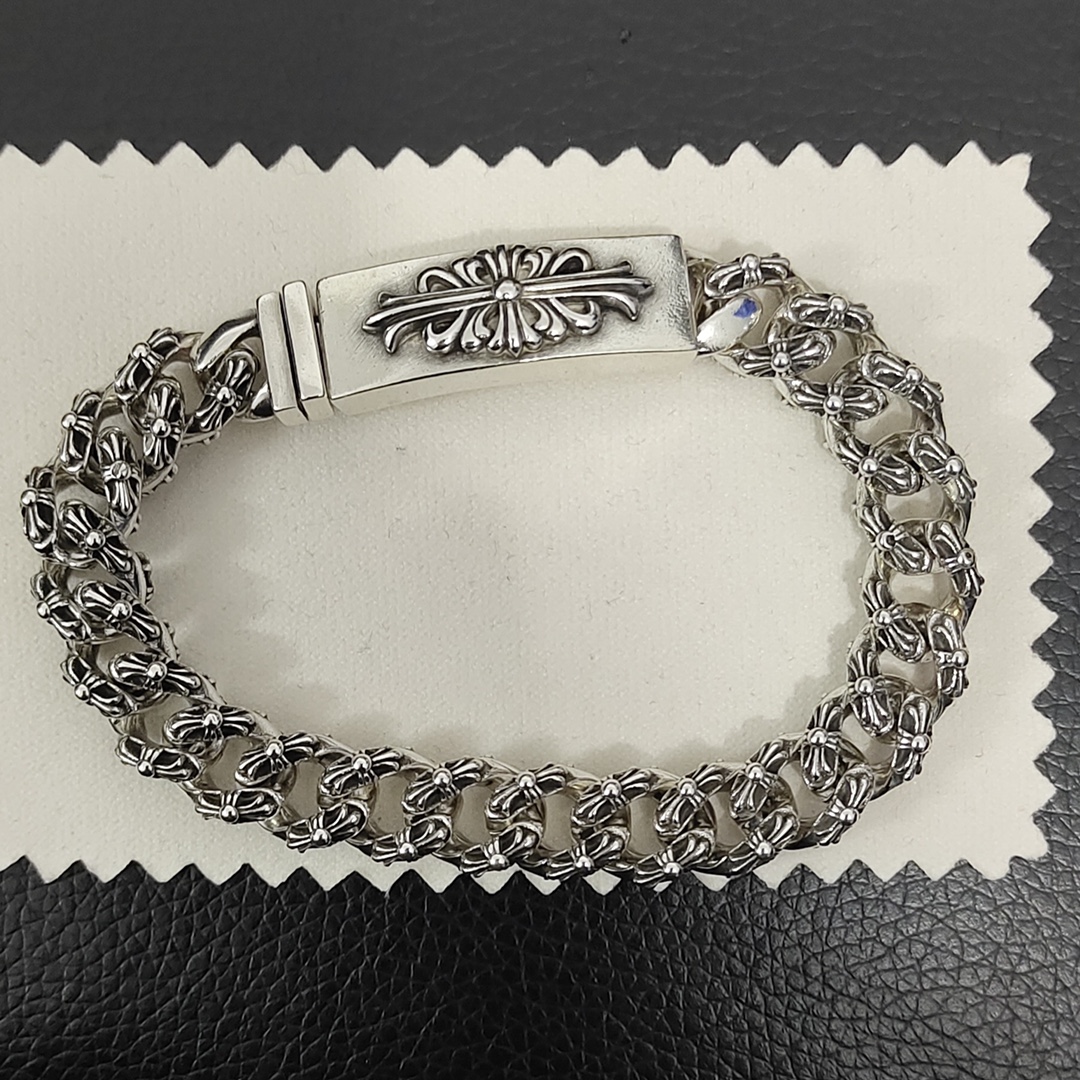 Chrome Hearts 克罗心长十字架花手链