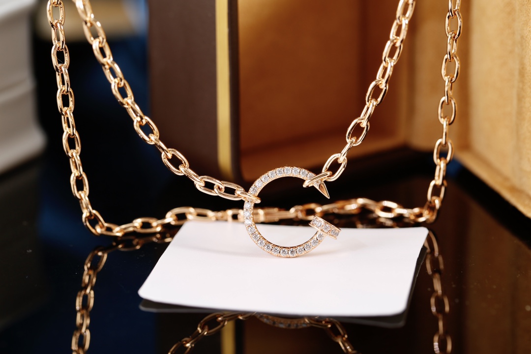 Cartier Cartier卡地亚 气质款钉子项链粗链条款