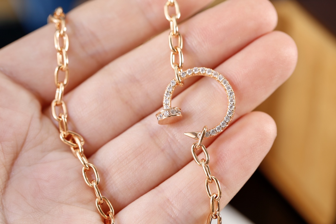 Cartier Cartier卡地亚 气质款钉子项链粗链条款