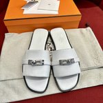 Hermes Kelly Shoes Slippers Best Site For Replica
 Genuine Leather Spring/Summer Collection