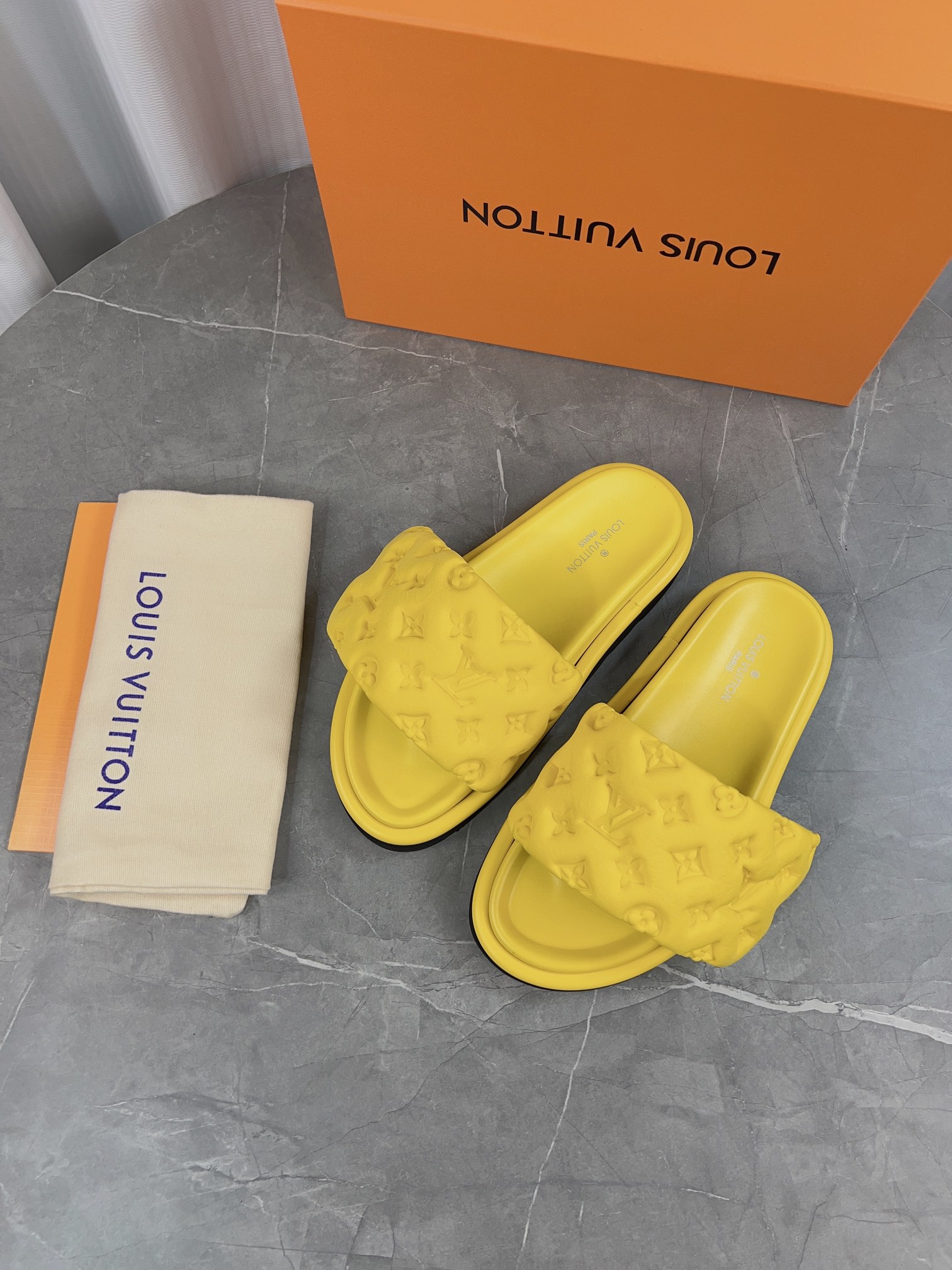 Louis Vuitton Pool Pillow Comfort Flat Sandal - Monogram Embossed Slides 5 i1679052703 4513 3