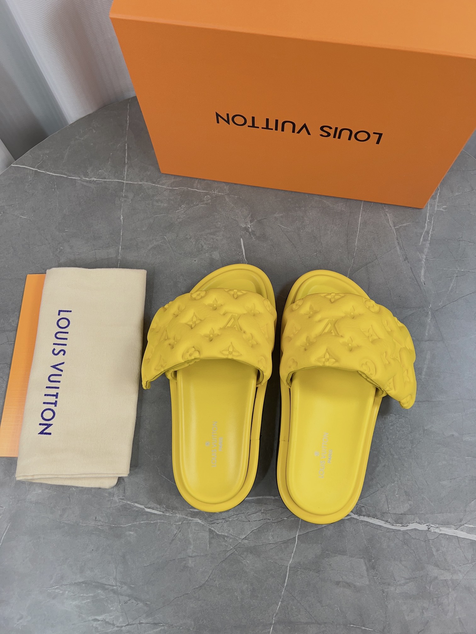 Louis Vuitton Pool Pillow Comfort Flat Sandal - Monogram Embossed Slides 7 i1679052703 4811 5