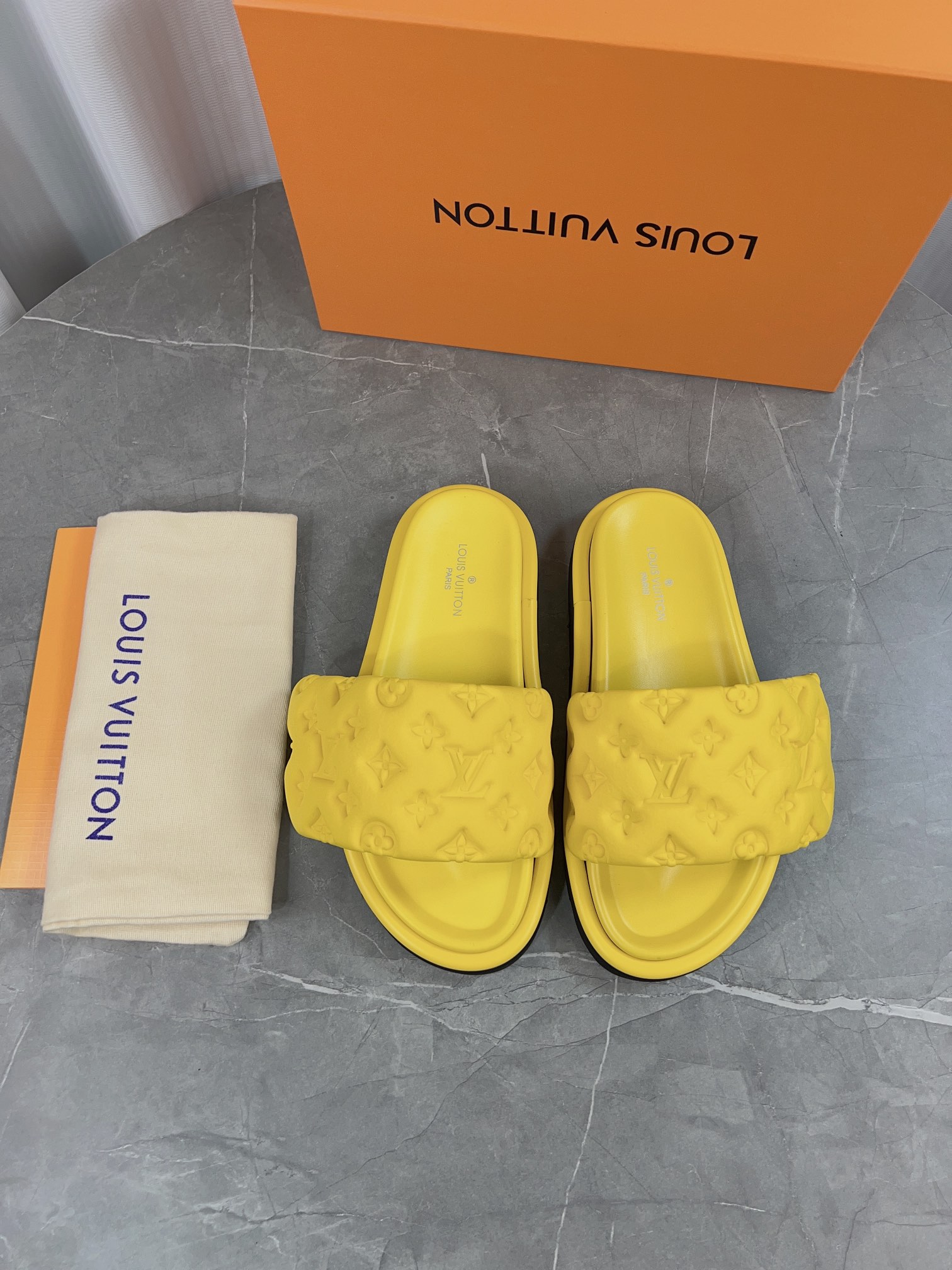 Louis Vuitton Pool Pillow Comfort Flat Sandal - Monogram Embossed Slides 4 i1679052703 6482 1