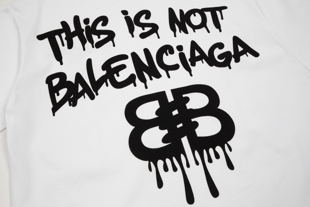 高品质 Balenciga/巴黎世家2023SS 胸标LOGO T恤 纯棉柔软面料