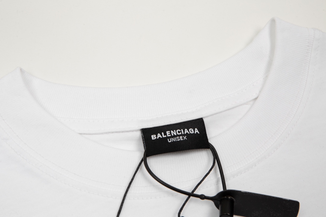 高品质 Balenciga/巴黎世家2023SS 胸标LOGO T恤 纯棉柔软面料