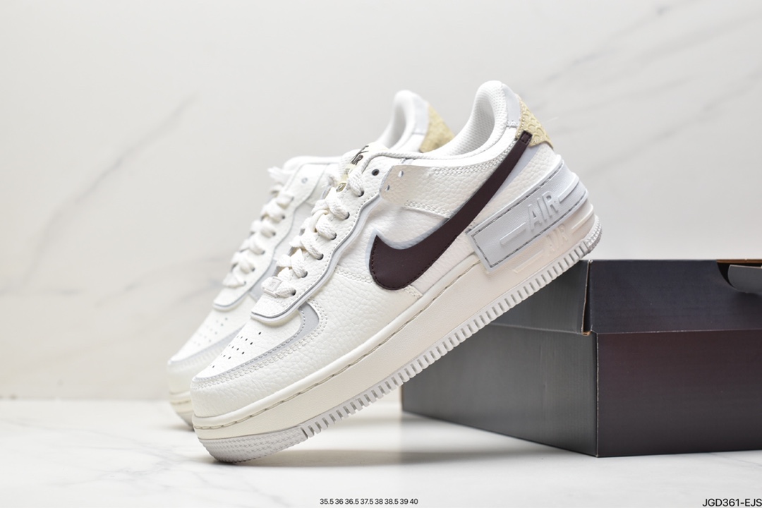 180 Nike Air Force 1 Shadow 新配色轻量增高低帮FD0804-100