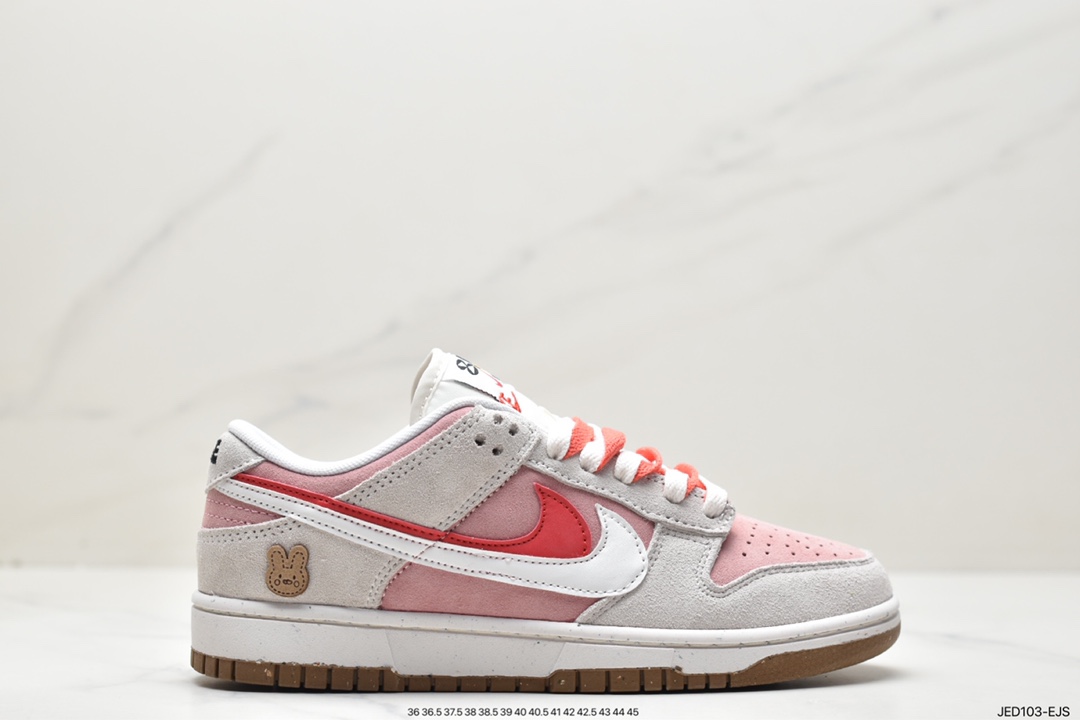 150 SB Dunk Low SE”85 Double Swoosh/Grey/Pink/Rabbit”扣篮板鞋“麂皮浅灰粉红双钩小兔”DO9457-117