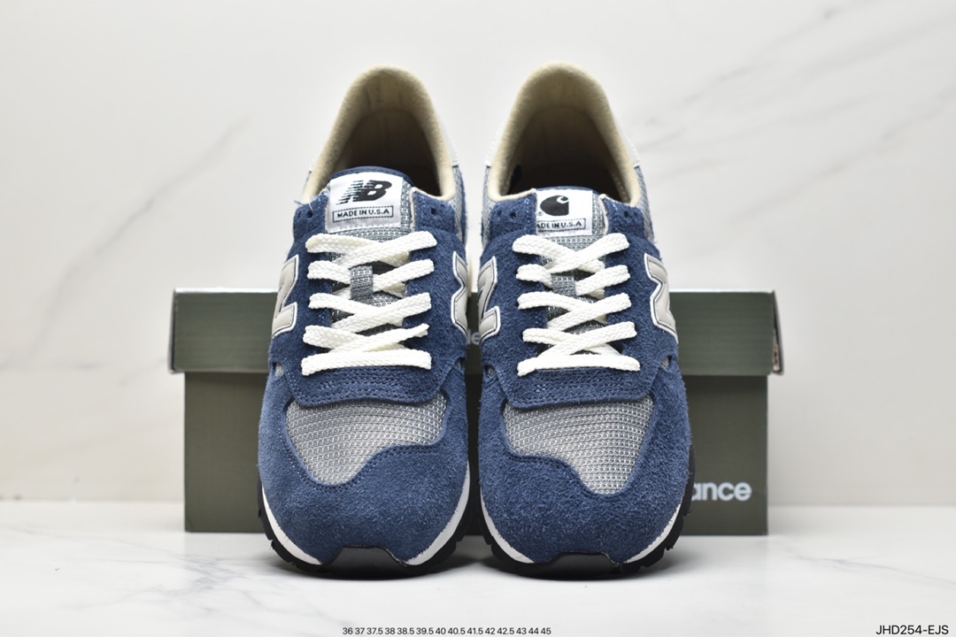 NBNew Balance Made in USA 990V1 high-end American series low-top jogging shoes ”Navy Blue and White” M990CH1