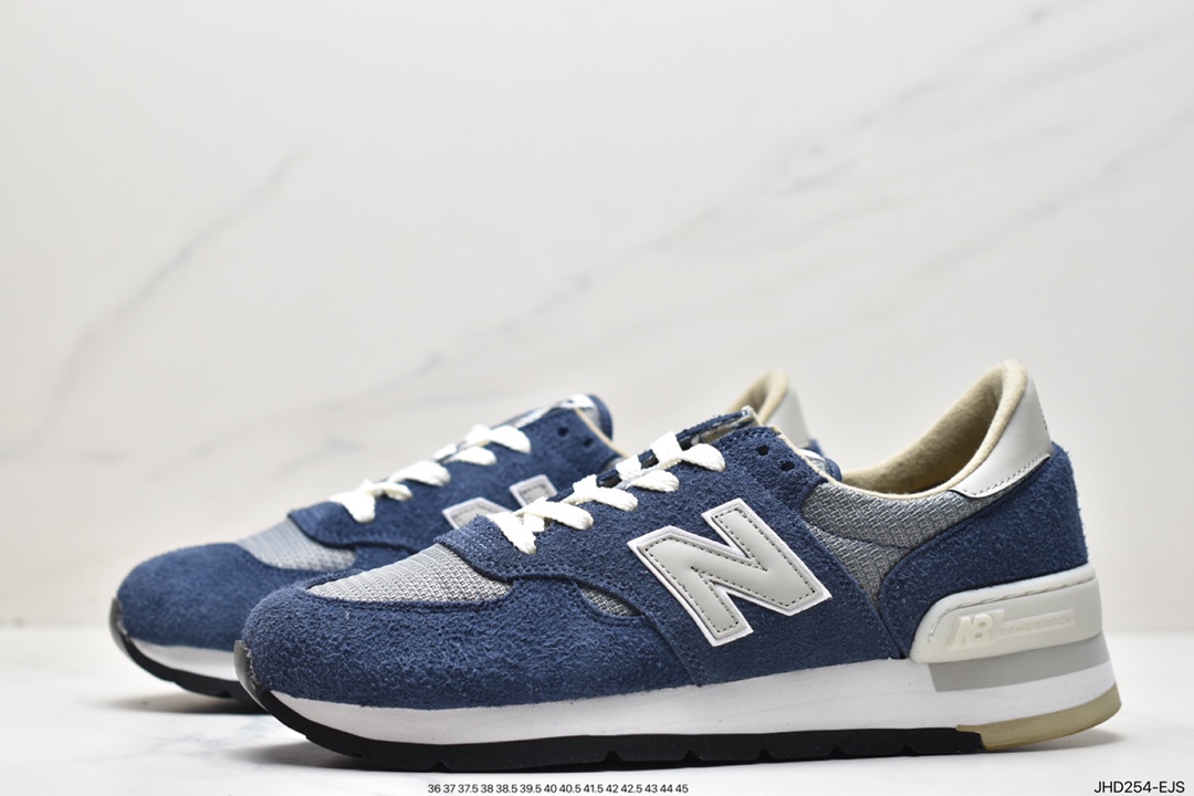 NBNew Balance Made in USA 990V1 high-end American series low-top jogging shoes ”Navy Blue and White” M990CH1