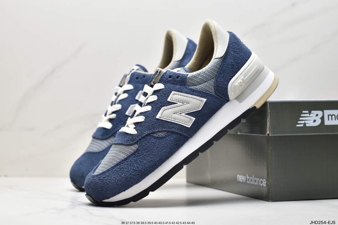 NBNew Balance Made in USA 990V1 high-end American series low-top jogging shoes ”Navy Blue and White” M990CH1