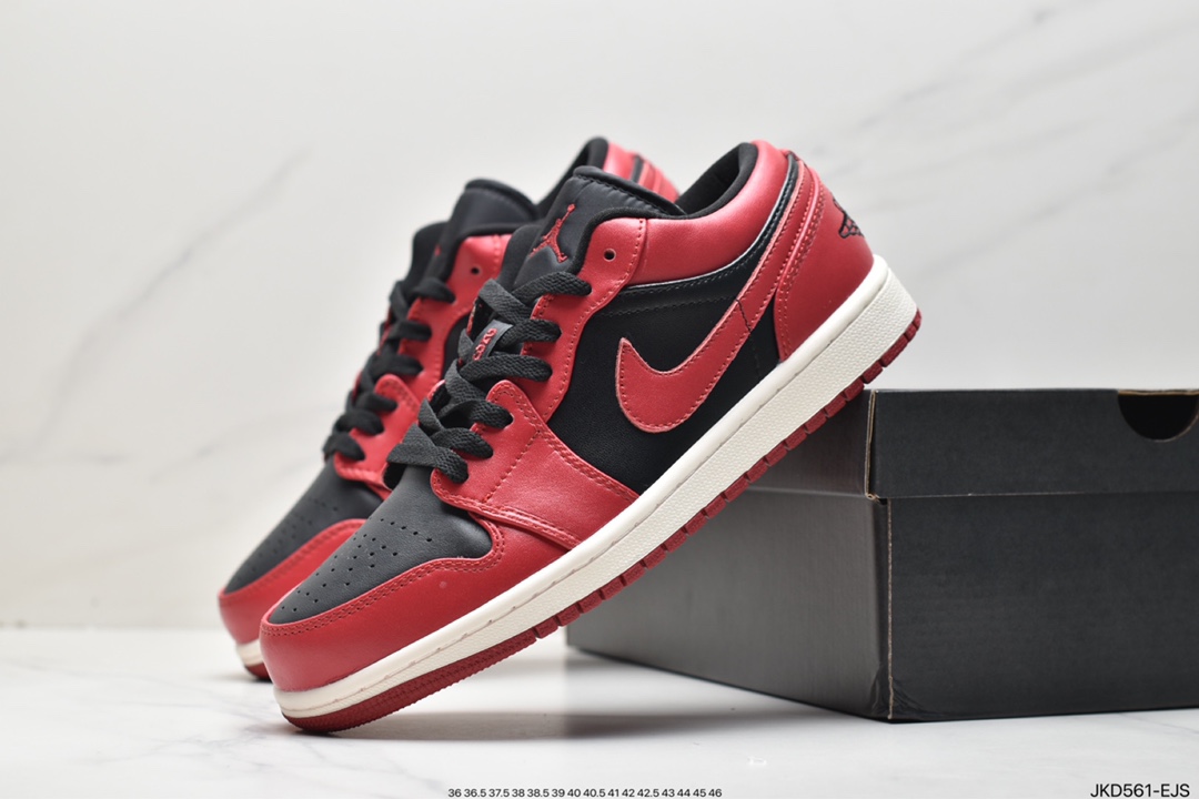 160 耐克Nike Air Jordan 1 Low OG SP”Black/Red”AJ1乔丹一代经典低帮553560-612