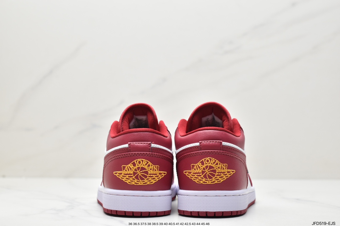 170 Air Jordan 1 Low 低帮 白红色 AJ1 乔丹1代 aj1 乔1 低邦 553558-607