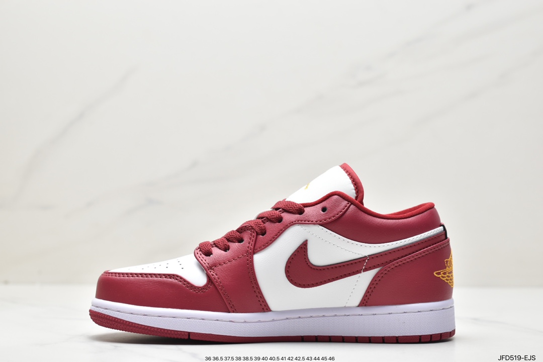 170 Air Jordan 1 Low 低帮 白红色 AJ1 乔丹1代 aj1 乔1 低邦 553558-607