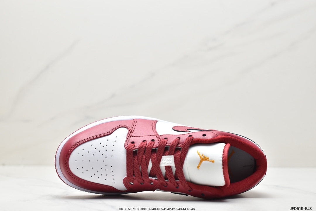 170 Air Jordan 1 Low 低帮 白红色 AJ1 乔丹1代 aj1 乔1 低邦 553558-607